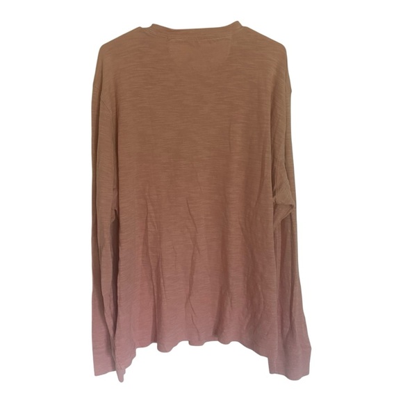 Faherty Slub 100% Cotton Henley Sz XXL Sundrenched Terracotta - Picture 2 of 8